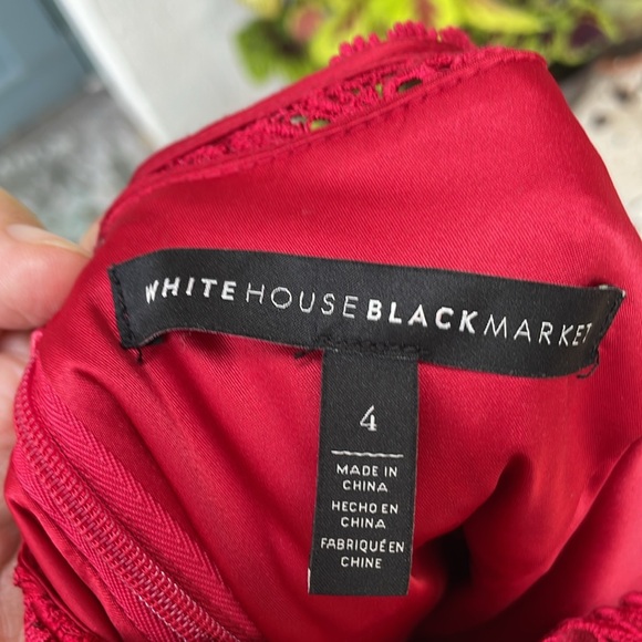 White House black market illusion lace sheath dress - Picture 5 of 12